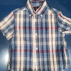 Little Boys Short Sleeved Button Up Polo